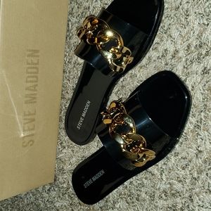 Steve Madden Black Sandals
